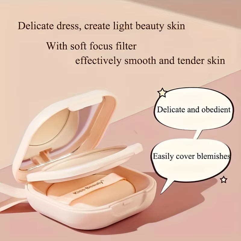 Full Coverage Contour and Concealer Matte Finish Double-Layer Portable Setting Powder - Image 5