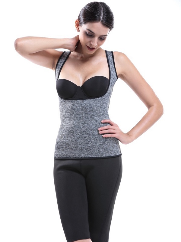 Neoprene Fitness Corset Tank Top - Image 2