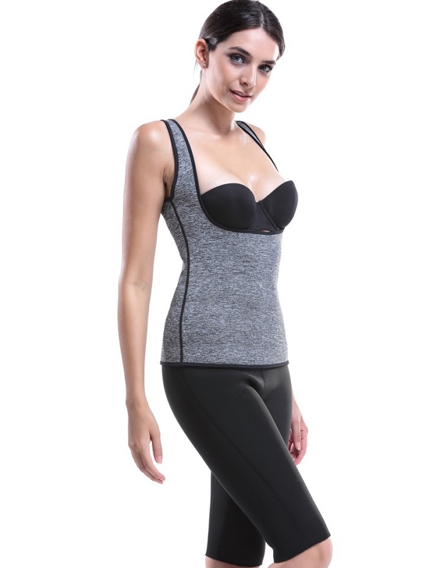 Neoprene Fitness Corset Tank Top - Image 3